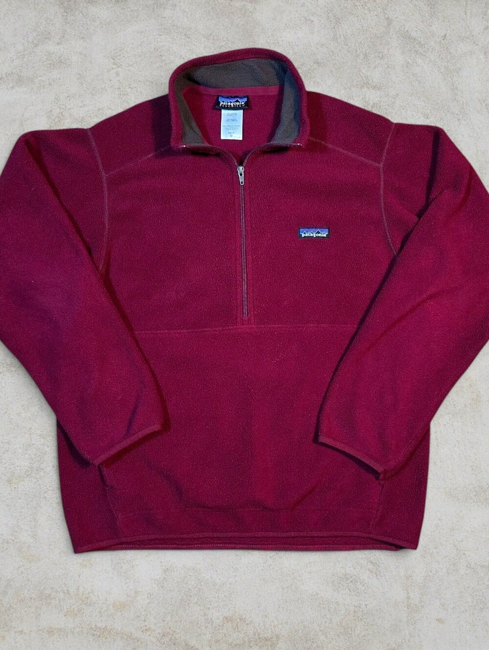 Vintage Patagonia Synchilla Marsupial Red 1/4 Zip Fleece Sz M